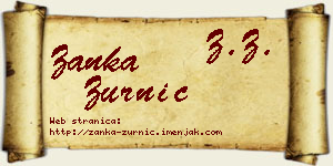 Žanka Zurnić vizit kartica